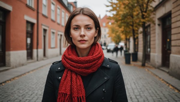 Le foulard balte rouge : l'accessoire à adopter absolument!